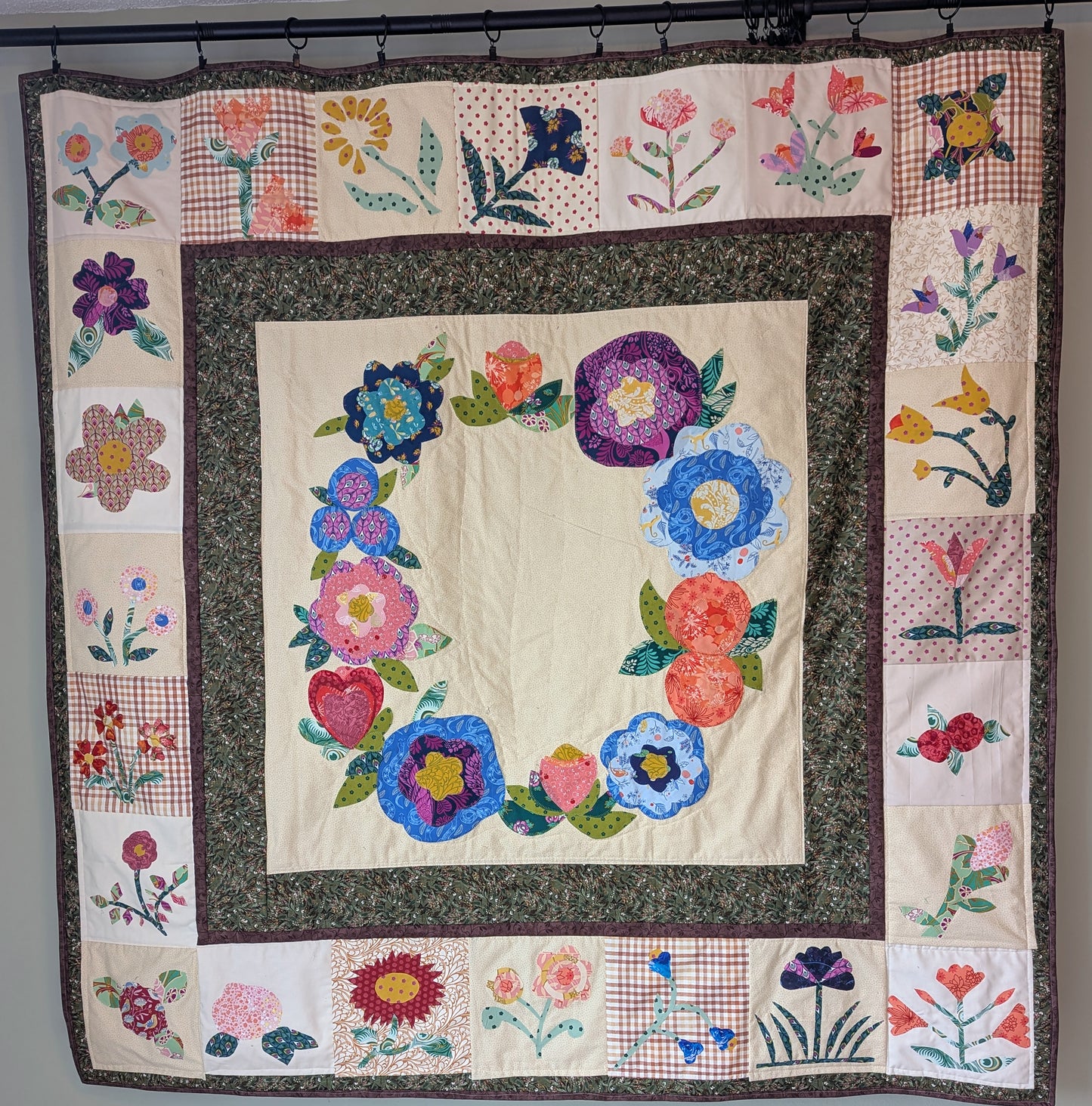 Flowering Wreath Quilt Pattern - Downloadable Pattern