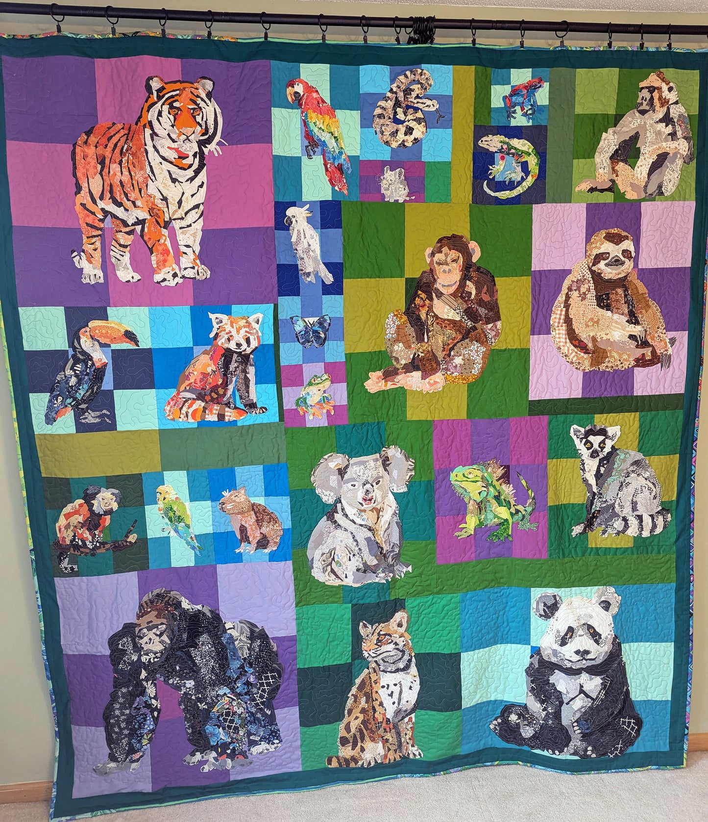 Anaconda Quilt Collage Block - Downloadable Pattern