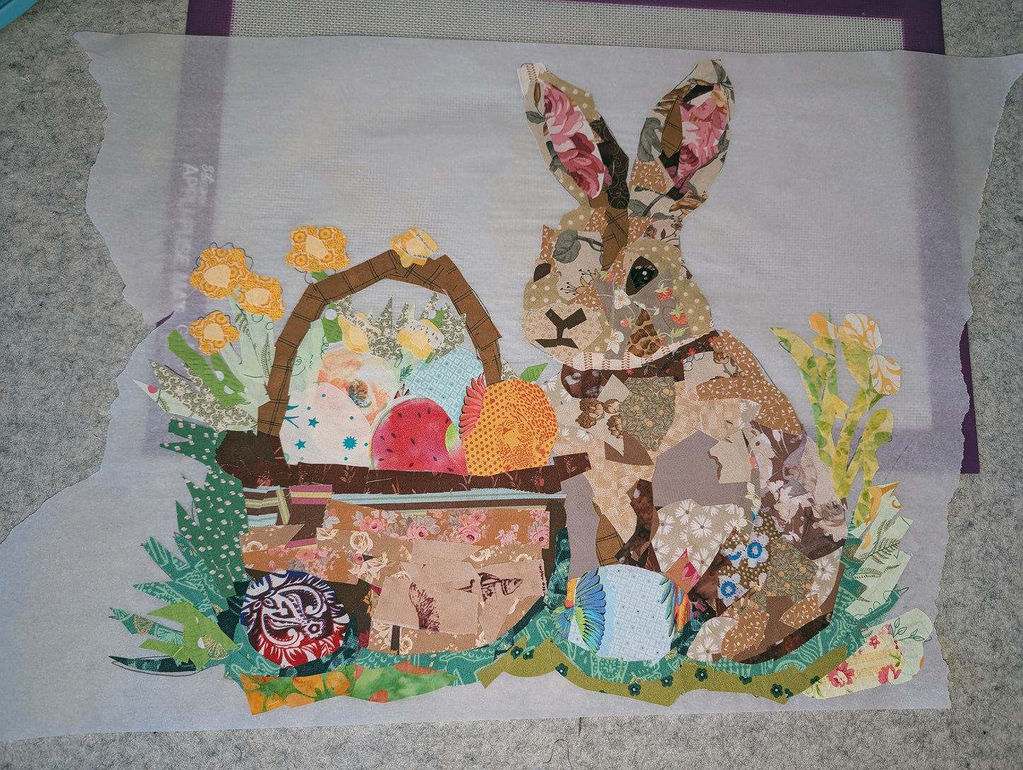 Easter Collage Mini Quilt - Downloadable Pattern